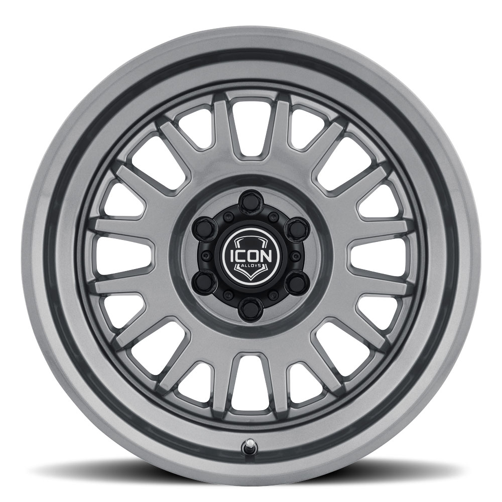 ICON Alloys Anza, Gun Metal, 17 x 8.5 / 5 x 5, -6mm Offset, 4.5" BS