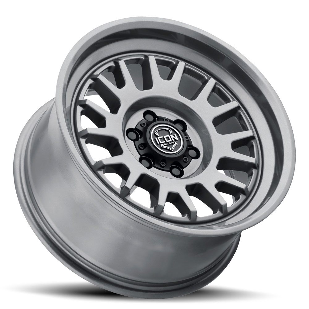 ICON Alloys Anza, Gun Metal, 17 x 8.5 / 5 x 5, -6mm Offset, 4.5" BS