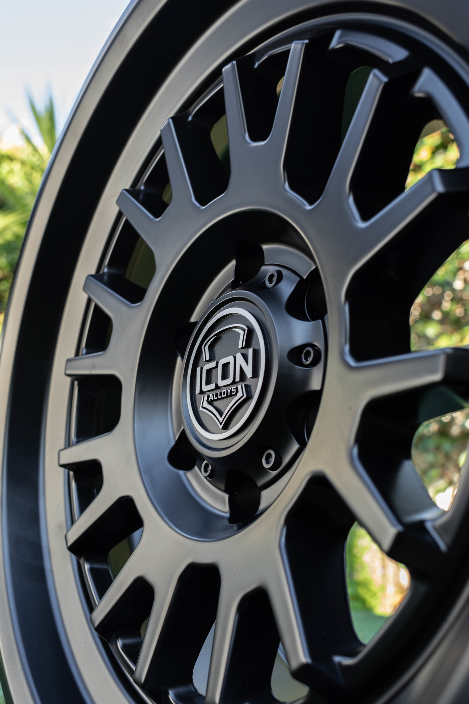 ICON Alloys Anza, Satin Black, 17 x 8.5 / 5 x 5, -6mm Offset, 4.5" BS