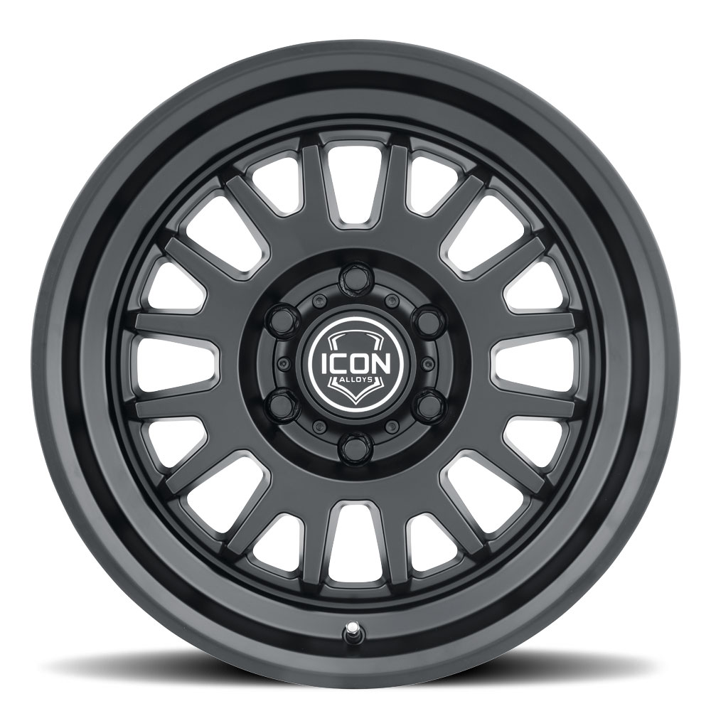 ICON Alloys Anza, Satin Black, 17 x 8.5 / 5 x 5, -6mm Offset, 4.5" BS