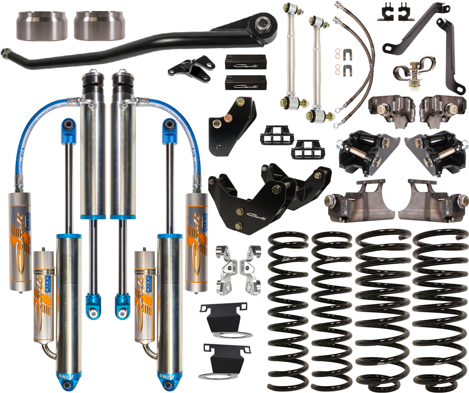 Carli Dominator 3.0 Leveling, Base, 3” Lift, 2019-22 Ram 2500, Gas, R2 Coils