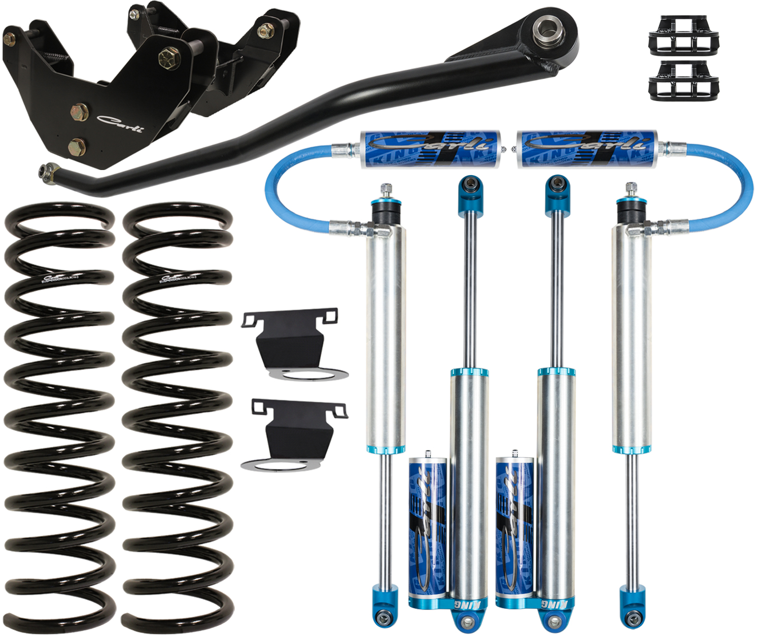 Carli Pintop Leveling System, Base, 3.25" Lift, 2013-22 Ram 3500, Auto-Level Air