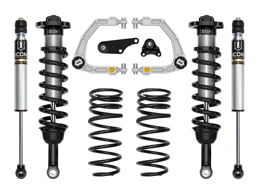 ICON 2024 Toyota Tacoma 1.25-3" Lift, Stage 2 Suspension System, Billet UCA w/ Triple Rate Rear Springs