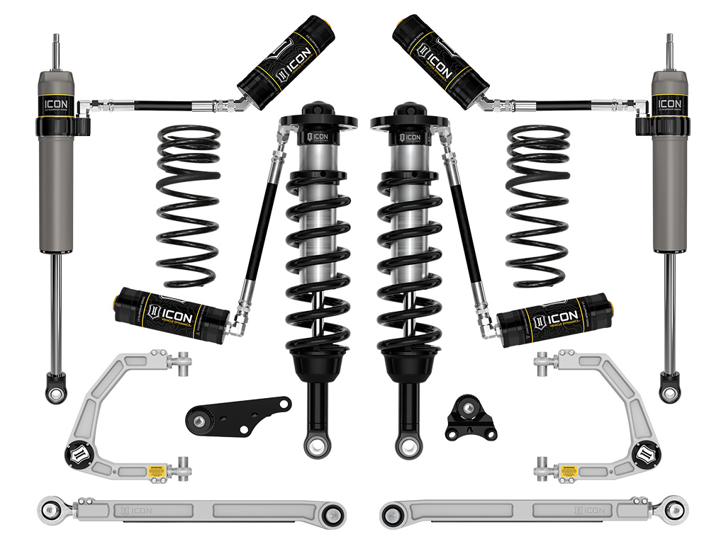 ICON 2024 Toyota Tacoma 1.25-3" Lift, Stage 7 Suspension System, Billet UCA w/ Triple Rate Rear Springs