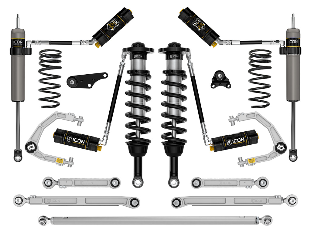 ICON 2024 Toyota Tacoma 1.25-3" Lift, Stage 11 Suspension System, Billet UCA