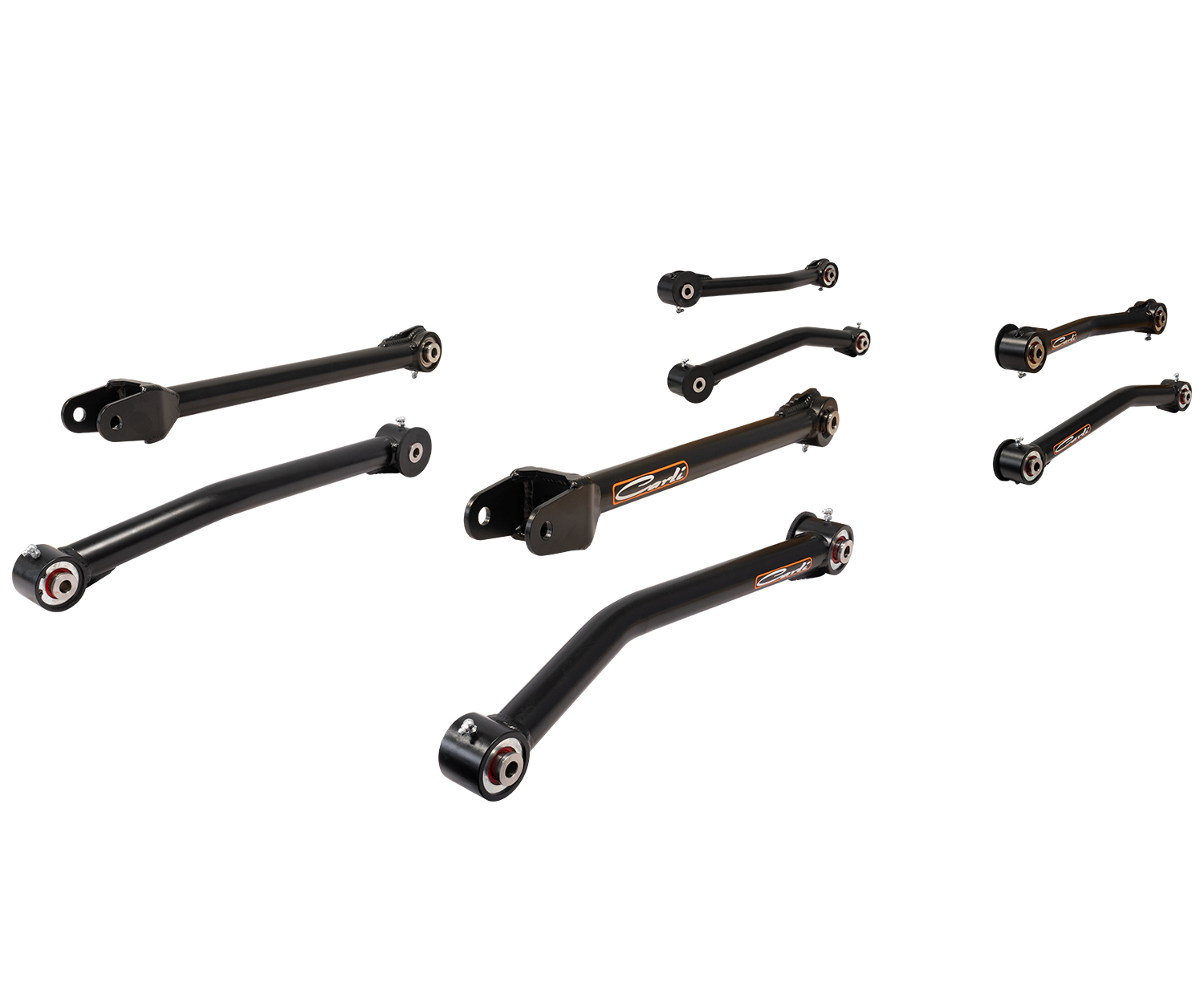 CARLI 07-17 JEEP JKU 4X4 JKU CONTROL ARM KIT, FRONT & REAR