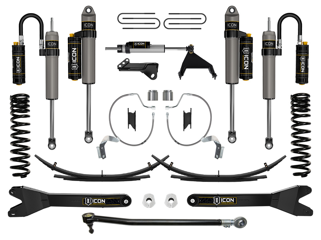 ICON 2023 Ford F-250/F-350 Super Duty 4WD Diesel, 4.5" Lift, Stage 5 Suspension System w/ Radius Arms & Expansion Packs