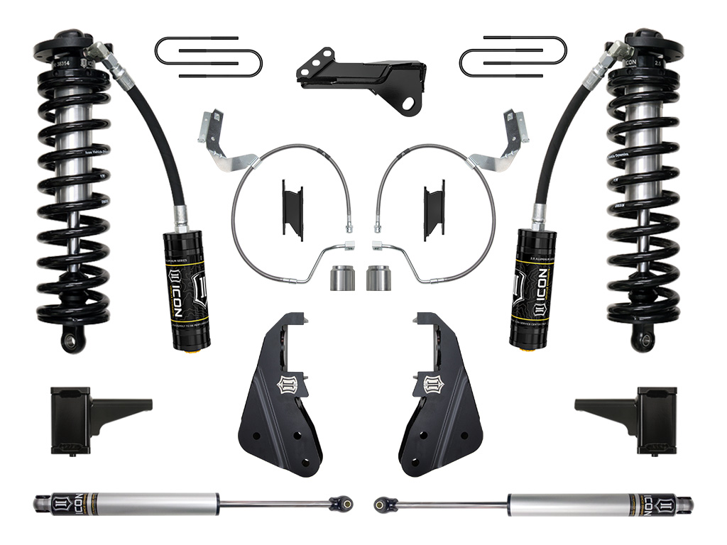 ICON 2023 Ford F-250/F-350 Super Duty 4WD, 4-5.5" Lift, Stage 1 Coilover Conversion System