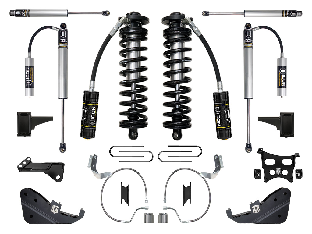 ICON 2023 Ford F-250/F-350 Super Duty 4WD, 4-5.5" Lift, Stage 2 Coilover Conversion System