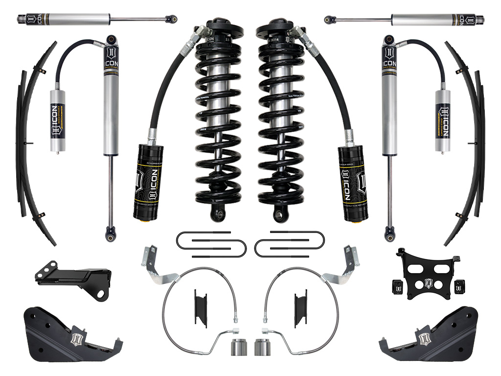 ICON 2023 Ford F-250/F-350 Super Duty 4WD, 4-5.5" Lift, Stage 2 Coilover Conversion System w/ Expansion Packs