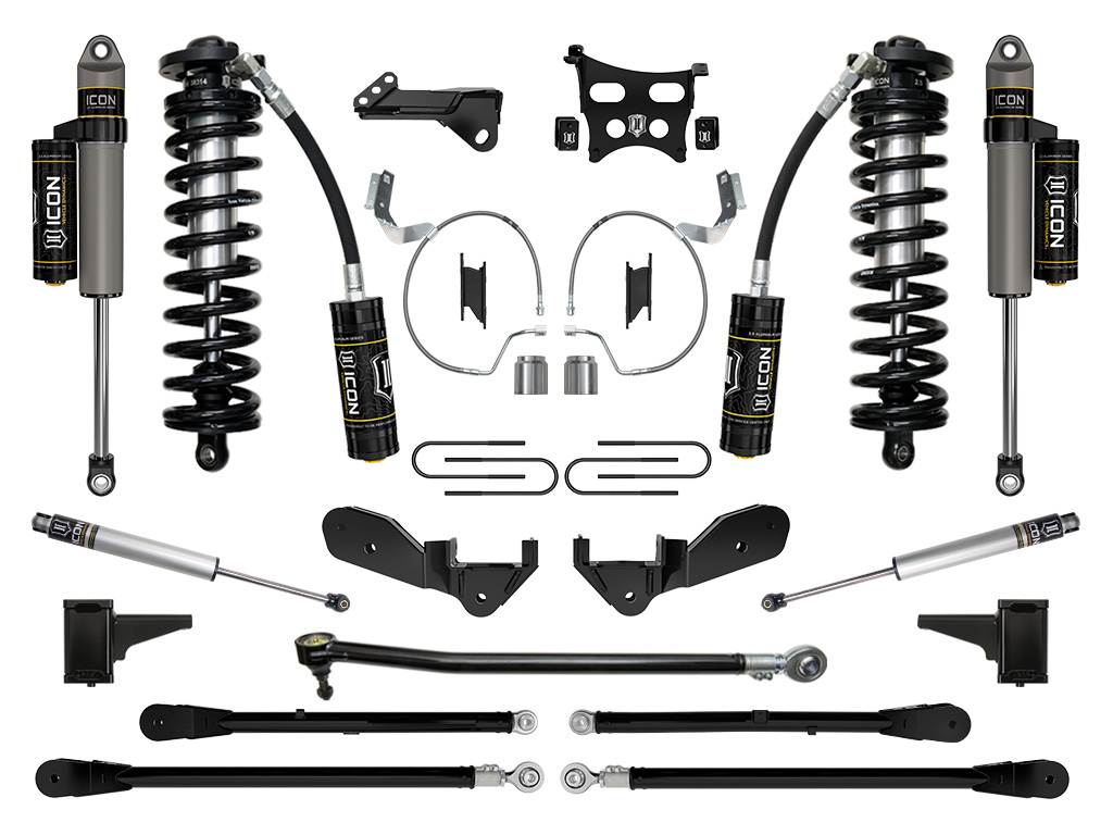 ICON 2023 Ford F-250/F-350 Super Duty 4WD, 4-5.5" Lift, Stage 6 Coilover Conversion System