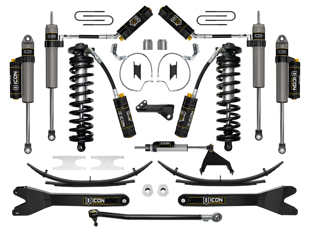 ICON 2023 Ford F-250/F-350 Super Duty 4WD, 4-5.5" Lift, Stage 7 Coilover Conversion System w/ Radius Arms & Expansion Packs