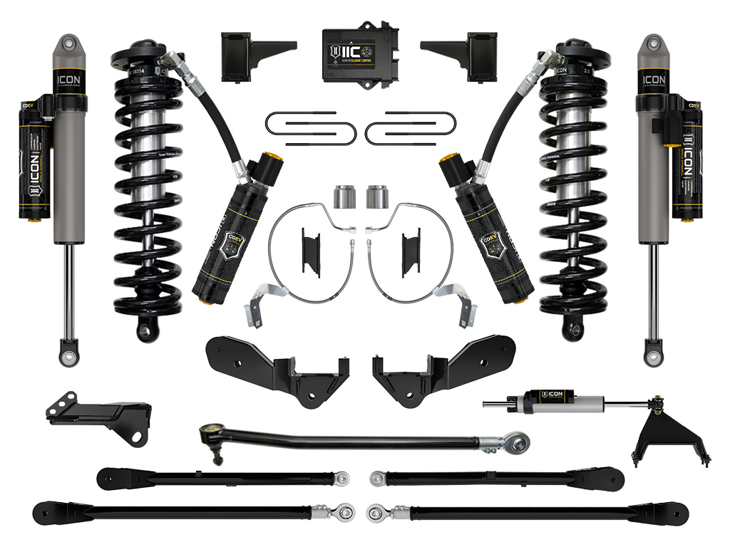 ICON 2023 Ford F-250/F-350 Super Duty 4WD, 4-5.5" Lift, Stage 8 Coilover Conversion System