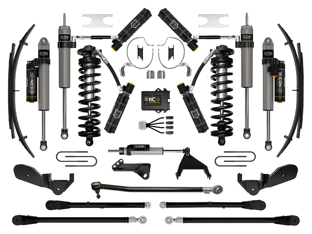 ICON 2023 Ford F-250/F-350 Super Duty 4WD, 4-5.5" Lift, Stage 9 Coilover Conversion System w/ Expansion Packs