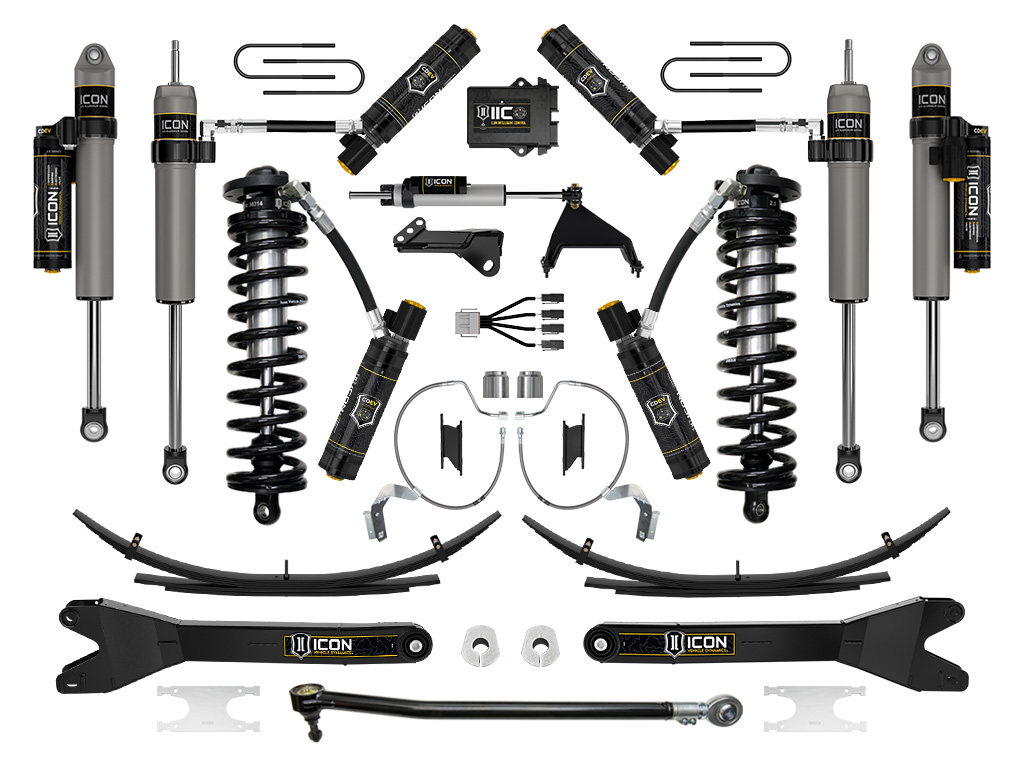 ICON 2023 Ford F-250/F-350 Super Duty 4WD, 4-5.5" Lift, Stage 9 Coilover Conversion System w/ Radius Arms & Expansion Packs