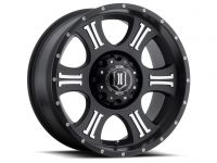 ICON Alloys Shield, Satin Black, Machined, 20x9 / 5x150, 16mm Offset, 5.625" BS