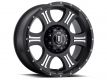 ICON Alloys Shield, Satin Black, Machined, 20 x 9 / 8x6.5, 19mm Offset, 5.75" BS