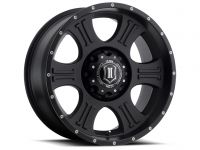 ICON Alloys Shield, Satin Black, 20 x 9 / 8 x 170, 0mm Offset, 5" BS