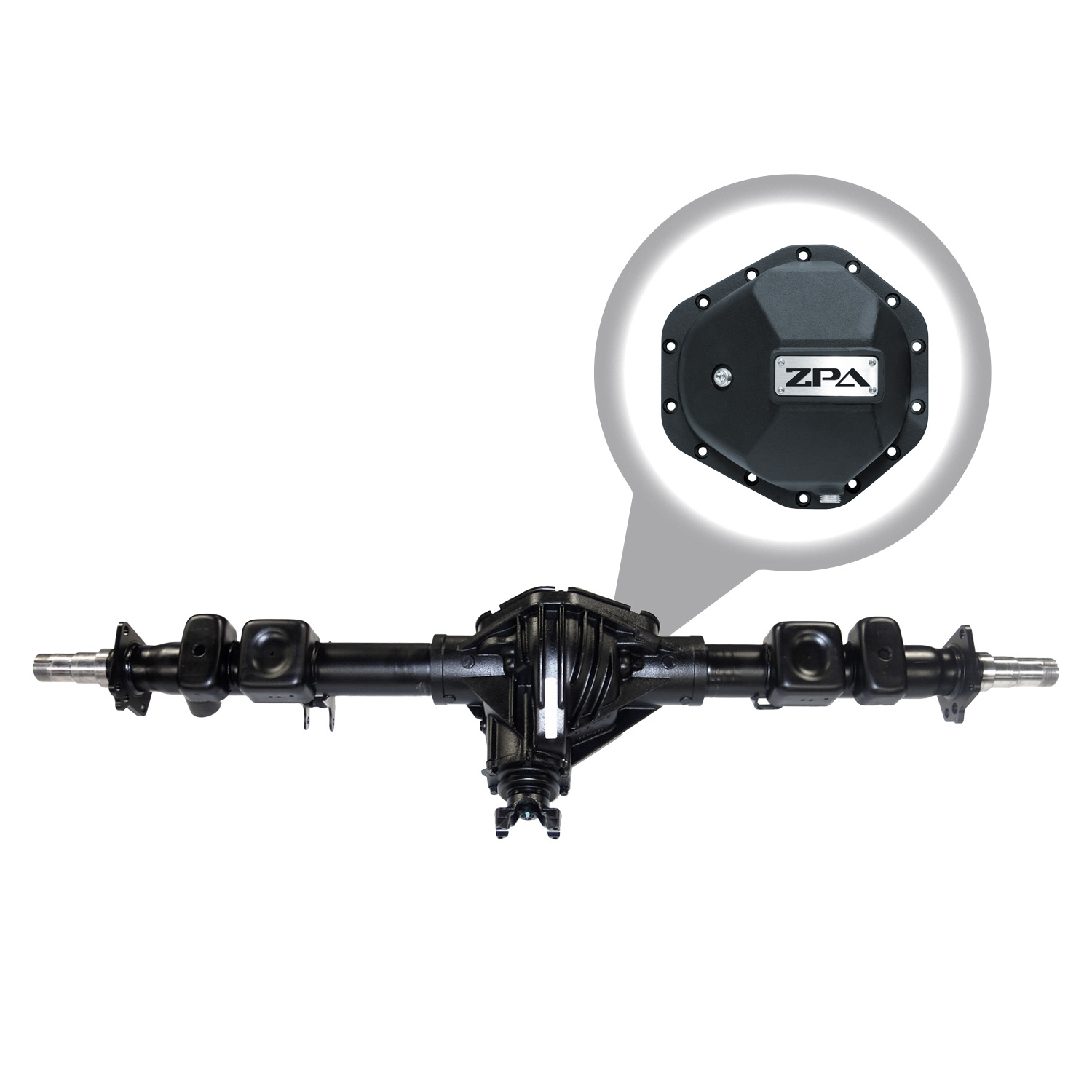 Zumbrota Performance Axle, Rear Axle Assembly, GM 10.5" 14 bolt Full Float, '11-'19 GM 2500 Pickup, 4.56 Ratio, Open