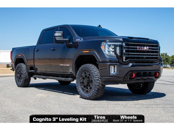 Cognito 3-Inch Premier Leveling Kit with Fox PSRR 2.0 Shocks for 2020-2024 Silverado/Sierra 2500/3500 2WD/4WD