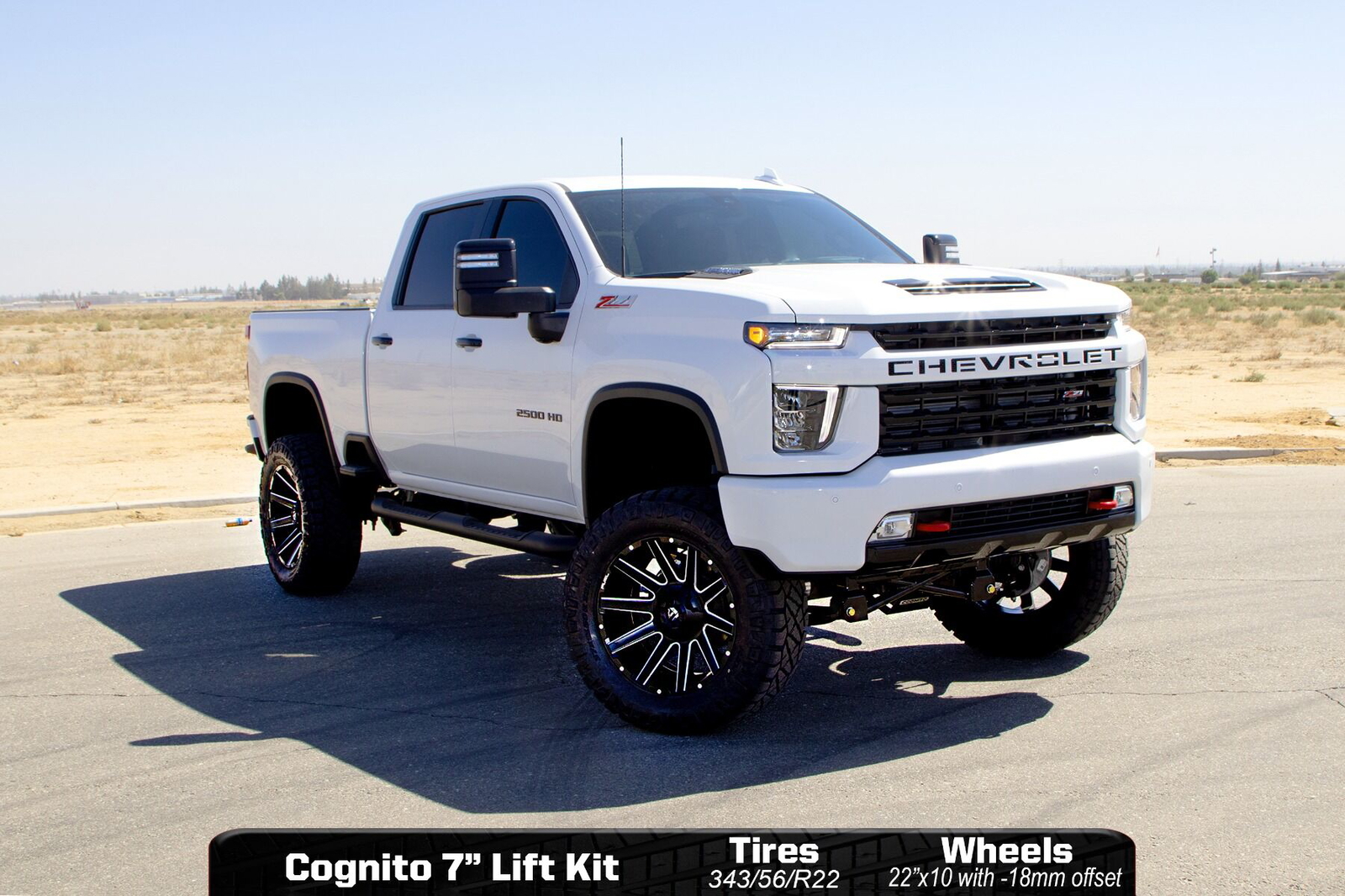 Cognito 7-Inch Standard Lift Kit with Fox PSMT 2.0 Shocks For 2020-2024 Silverado/Sierra 2500/3500 2WD/4WD