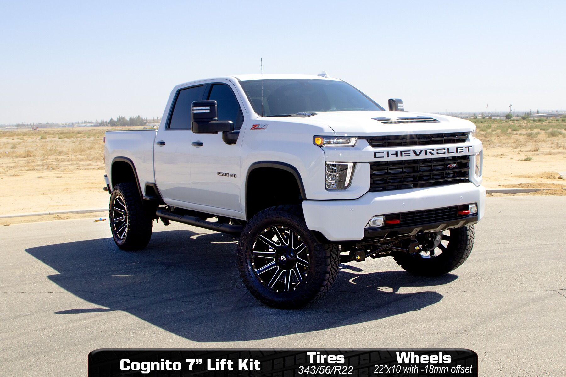 Cognito 7-Inch Performance Lift Kit with Fox PSRR 2.0 Shocks For 2020-2024 Silverado/Sierra 2500/3500 2WD/4WD