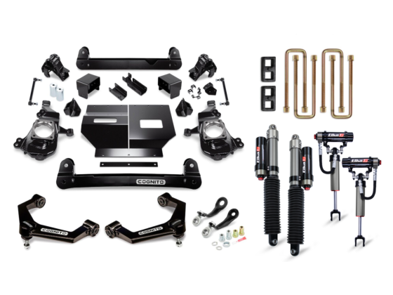 Cognito 4-Inch Elite Lift Kit with Elka 2.5 Reservoir Shocks for 2020-2024 Silverado/Sierra 2500/3500 2WD/4WD