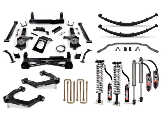 Cognito 8-Inch Elite Lift Kit with Fox 2.5 Elite Performance Series Shocks for 2019-2024 Silverado/Sierra 1500 2WD/ 4WD, Including AT4 and Trail Boss