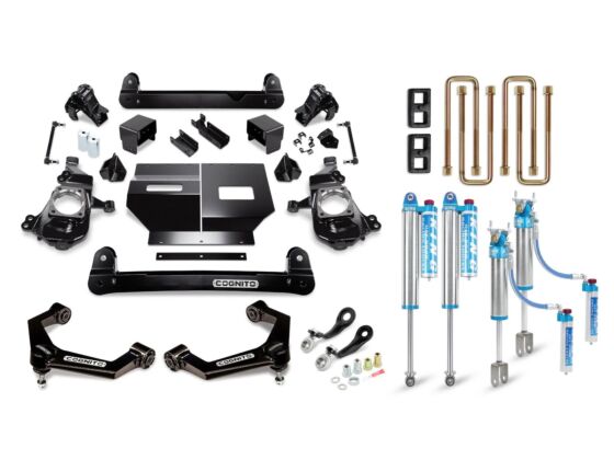 Cognito 4-Inch Elite Lift Kit with King 2.5 Reservoir Shocks for 2020-2024 Silverado/Sierra 2500/3500 2WD/4WD