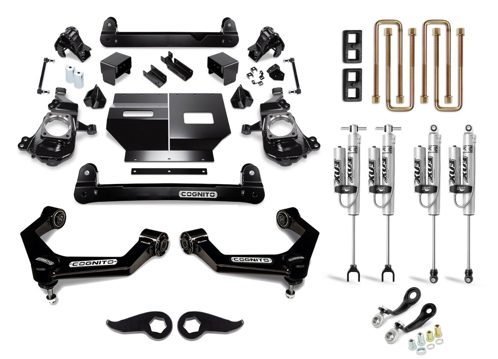 Cognito 5-Inch Performance Lift Kit With Fox PSRR 2.0 Shocks For 2020-2024 Silverado/Sierra 2500/3500 2WD/4WD