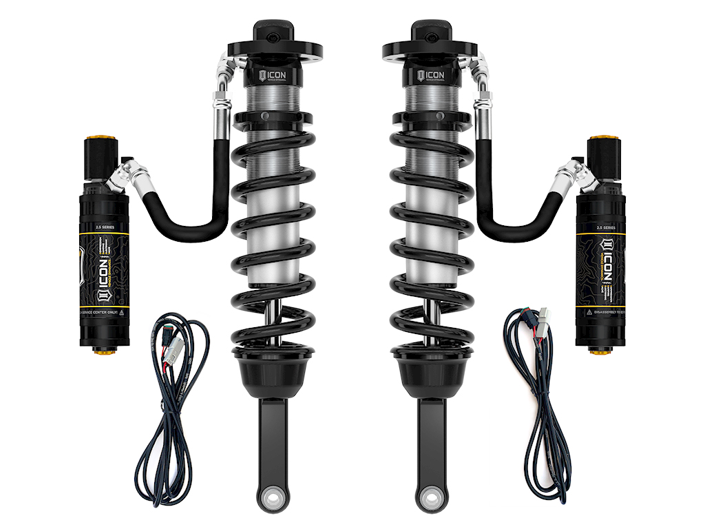 ICON 2010-2024 Toyota 4Runner, 0-3.5" Lift, V.S. 2.5 Series Extended Travel Coilover Kit, Remote Reservoir w/ CDEV, 700 lbs/in Coils