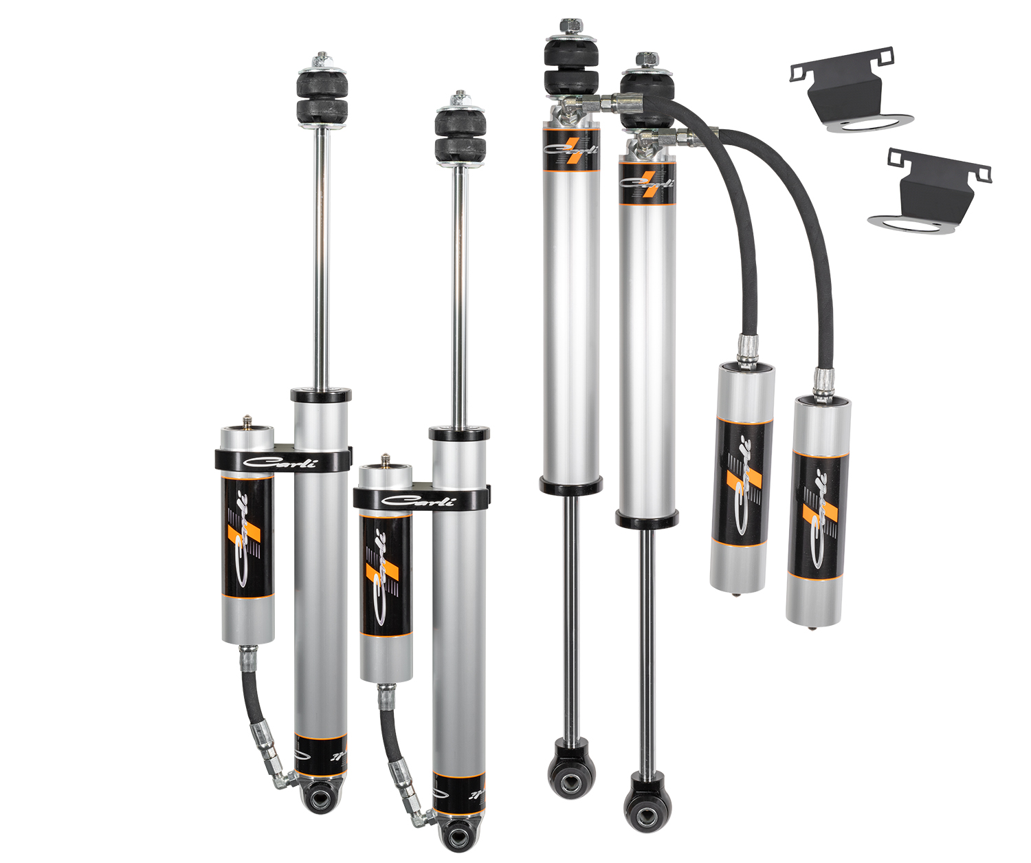 CARLI 14-24 RAM 2500 4X4 GAS CARLI-SPEC 2.0" RR FRONT & REAR SHOCK PKG 3.25" LIFT