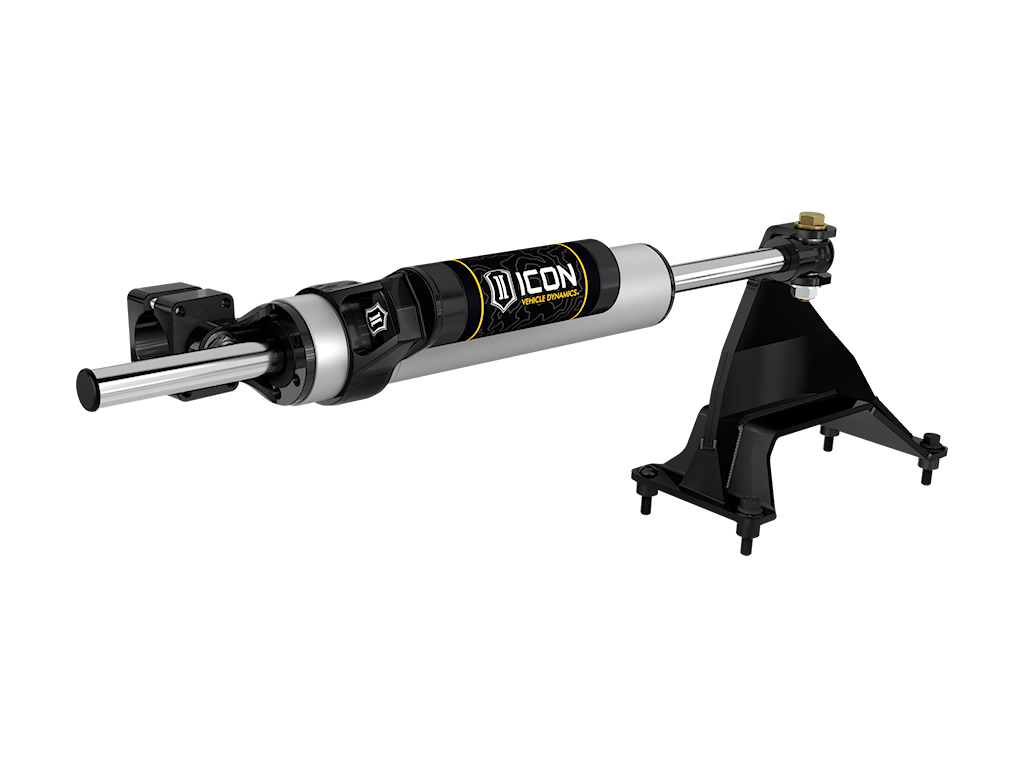 ICON 2005-2024 Ford F-450/F-550 Super Duty, 2.5 Piggyback Centerline Steering Stabilizer Kit