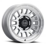 ICON Alloys Anza, Silver Machined, 17 x 8.5 / 6 x 5.5, 25mm Offset, 5.75" BS