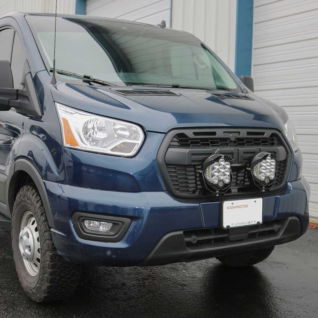 Van Compass Floating Light Mount, Ford Transit (2015-Up With Aftermarket "Raptor" Style Grille)