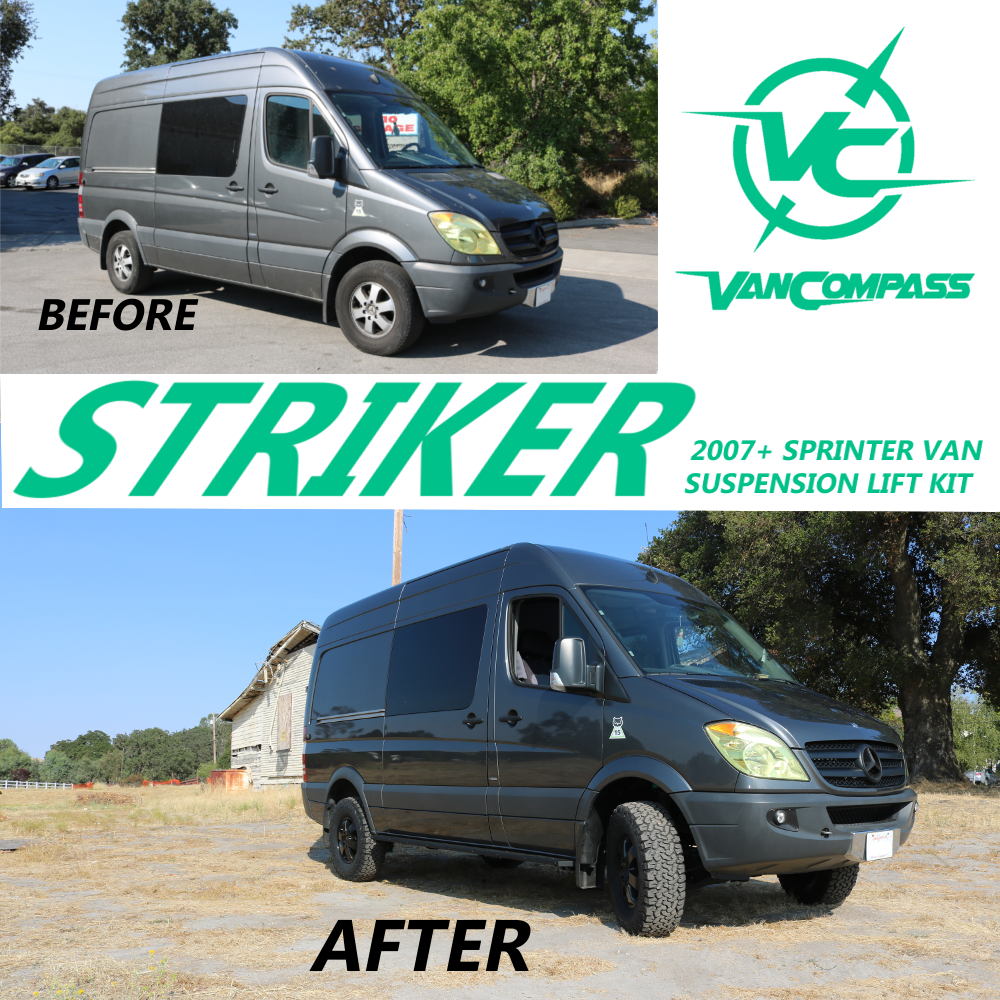 Van Compass Striker 2" Lift Kit Subcomponents, Front, Sprinter 2500 2WD (2007-2018)