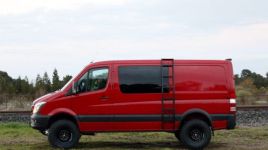 Van Compass Side Ladder w/ Stand Alone Mount, Sprinter (2007-2018), Low Roof Only