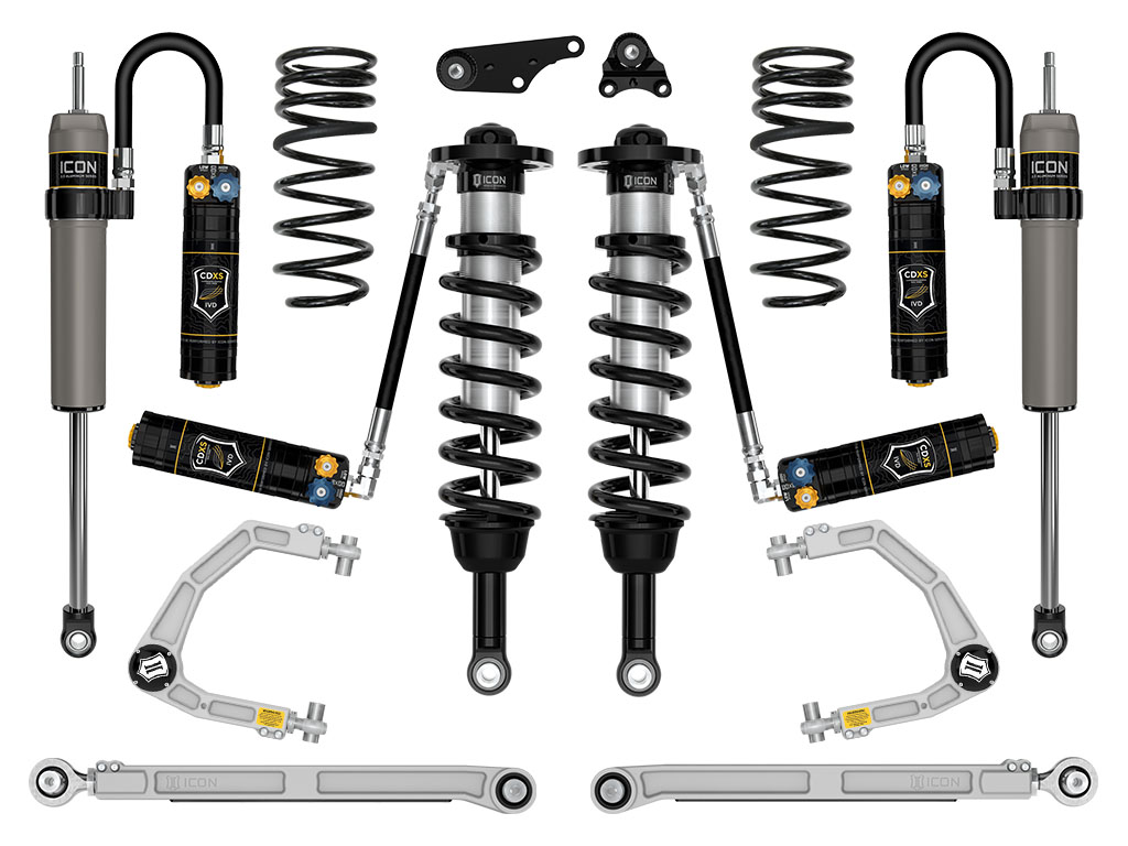 ICON 2024 Toyota Tacoma 1.25-3" Lift, Stage 9 Suspension System, Billet, Triple Rate Rear Springs