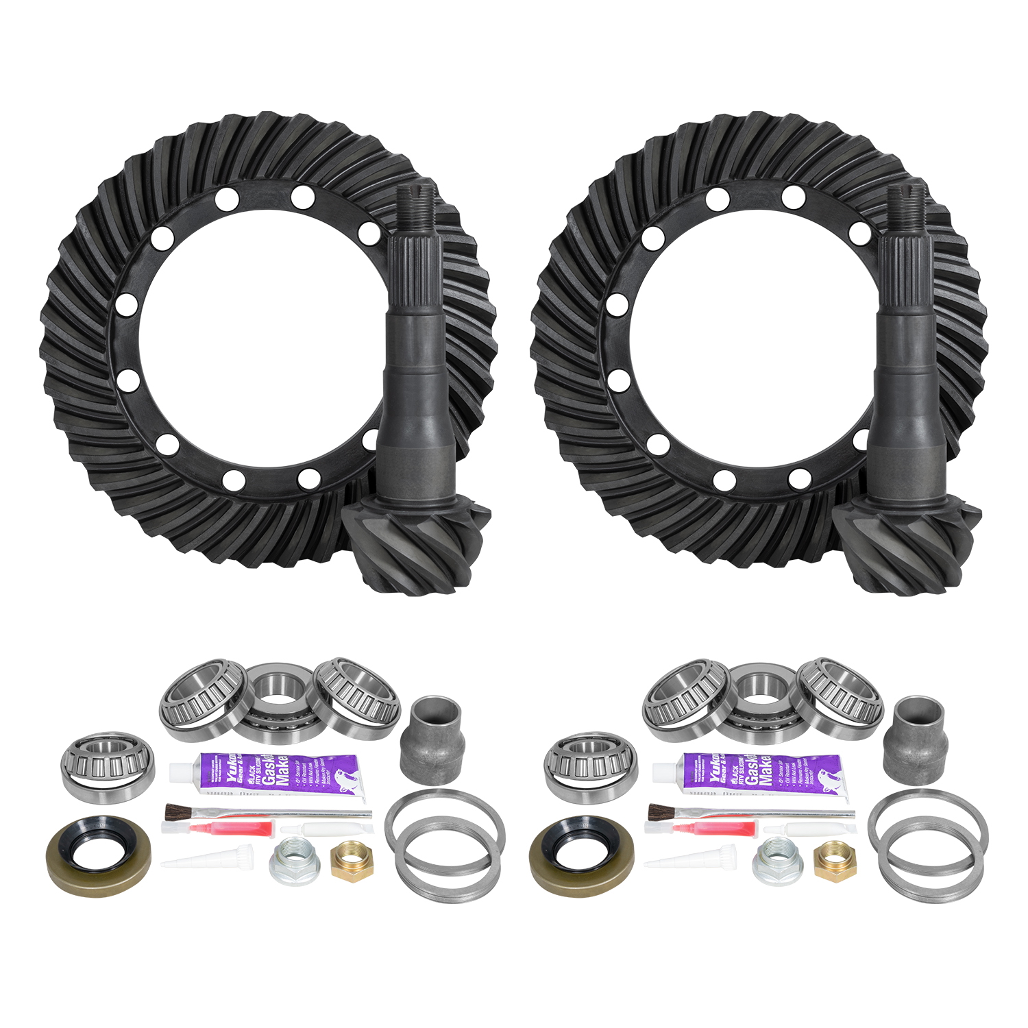 Ring & Pinion Gear Kit Package Front & Rear with Install Kits - Toyota 9.5/9.5 