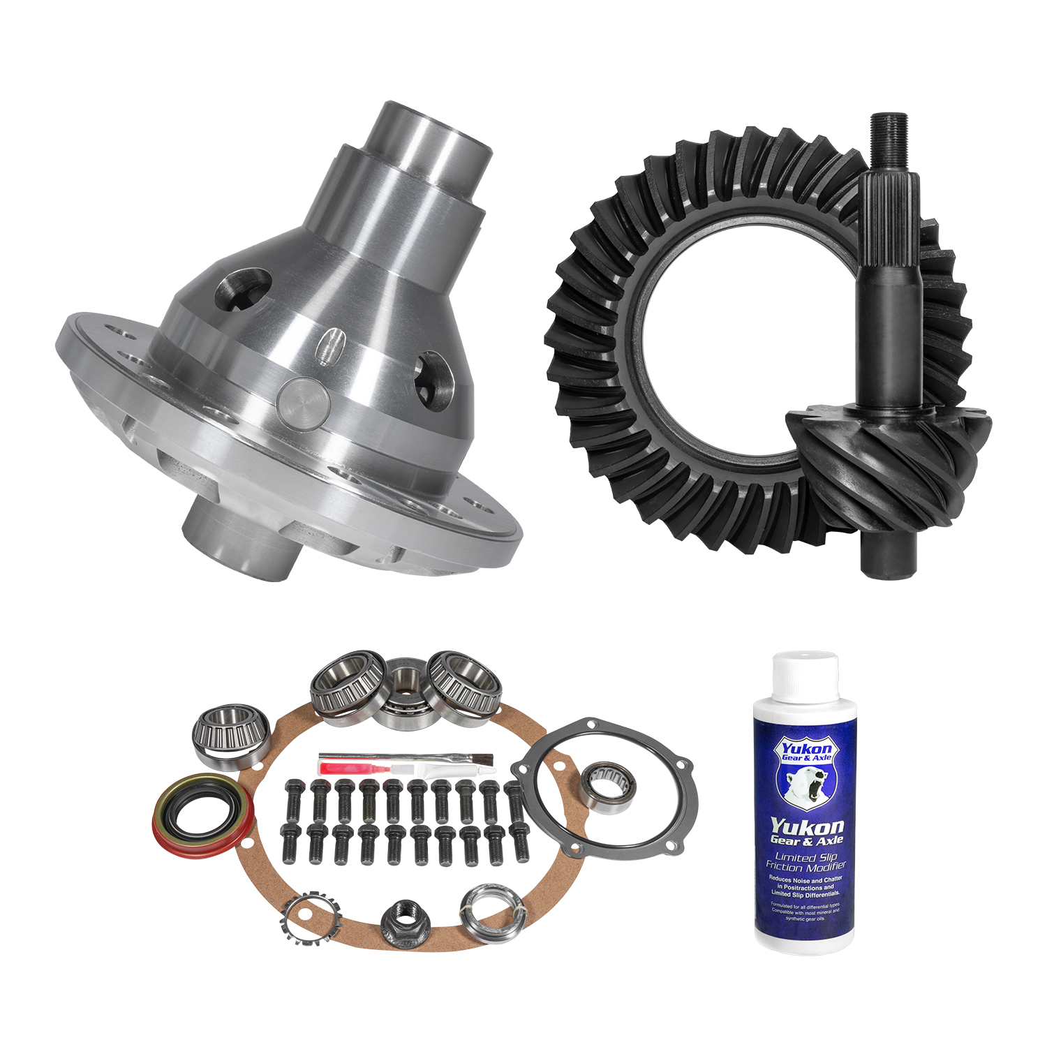 Yukon Muscle Car Limited Slip & Re-Gear Kit for Ford 9”, 28 spline, 3.70 ratio 